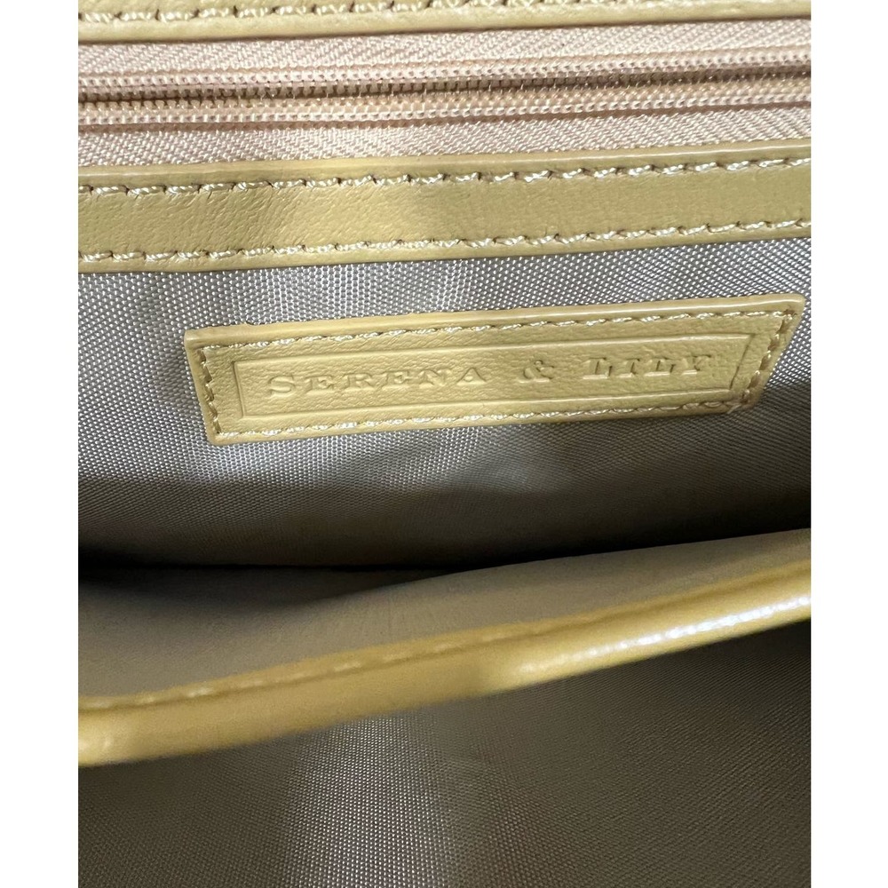 Serena and Lily Large Yellow Canvas Embroidered Diaper Holder Or Clutch New 8x13 - Picture 6 of 10